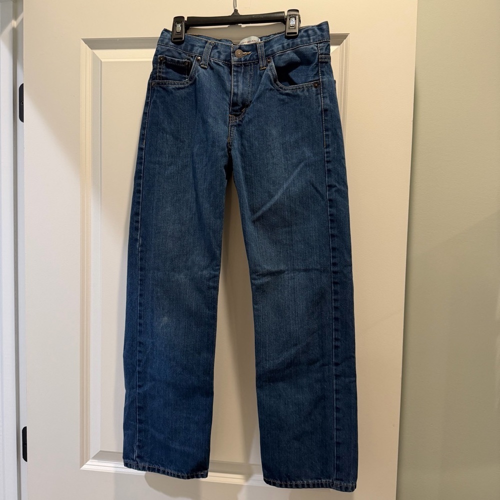 Levi’s Boys Dark Blue Straight-Leg Jeans